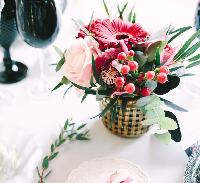 Biscuit Wedding Favour on Side Plate