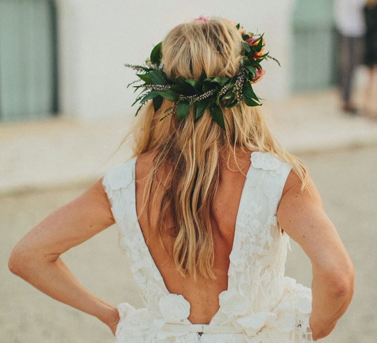 Leaf flower crown