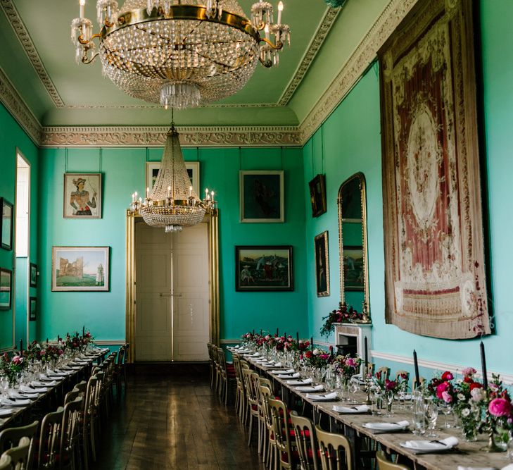 Grand Dining Room at Walcot Hall in Shropshire