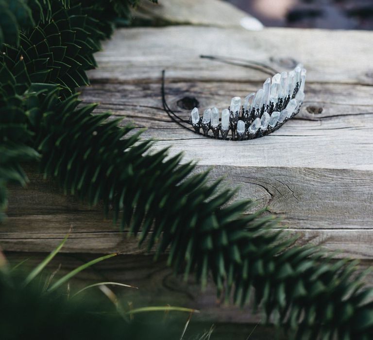 Crystal Headband For Bride // Image By Jason Williams Photography