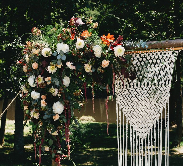 Floral Arch For Wedding Ceremony // Image By Jason Williams Photography