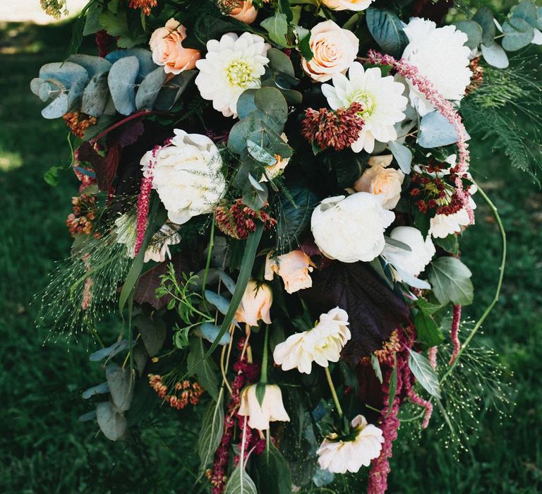 Floral Arch For Wedding Ceremony // Image By Jason Williams Photography