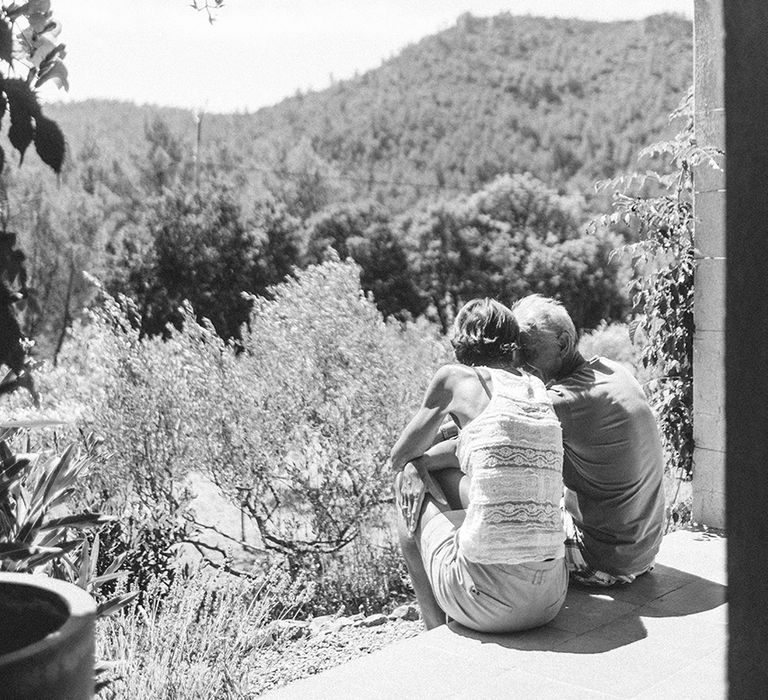 Outdoor Wedding at Commanderie de Peyrassol, Provence, France Styled by La Chuchoteuse | Lace Bridal Gown | Black Tie Suit | Rustic Stretch Tent Reception | Raisa Zwart Photography