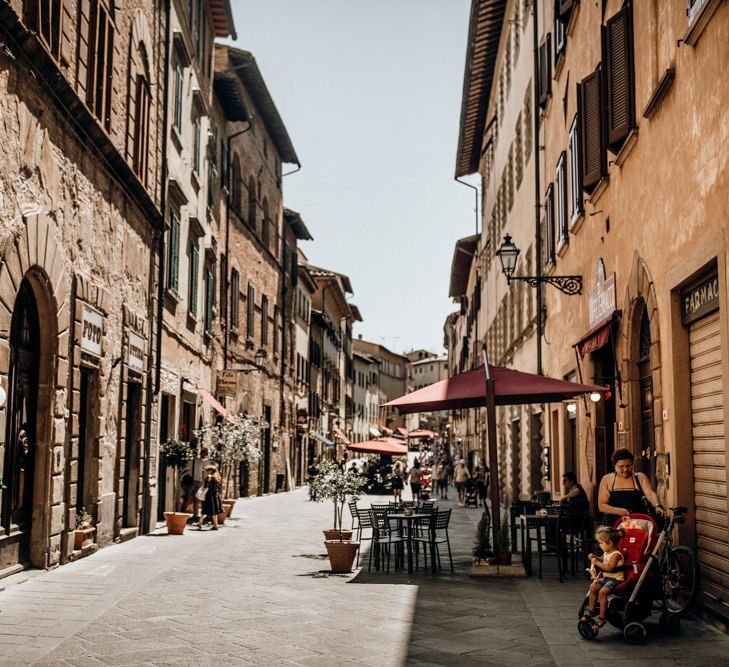 Intimate Tuscan wedding