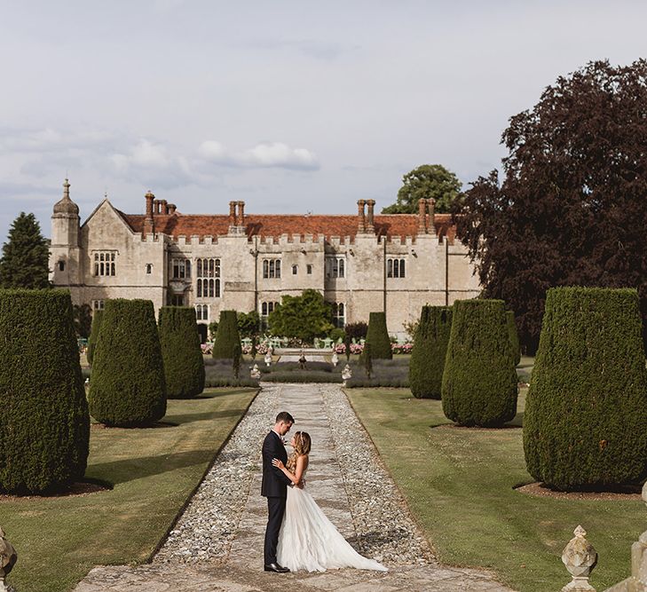 Geometric Details &amp; Hanging Foliage For Hengrave Hall Wedding With Outdoor Reception With Images From Sam And Louise Photography