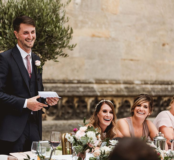 Geometric Details &amp; Hanging Foliage For Hengrave Hall Wedding With Outdoor Reception With Images From Sam And Louise Photography