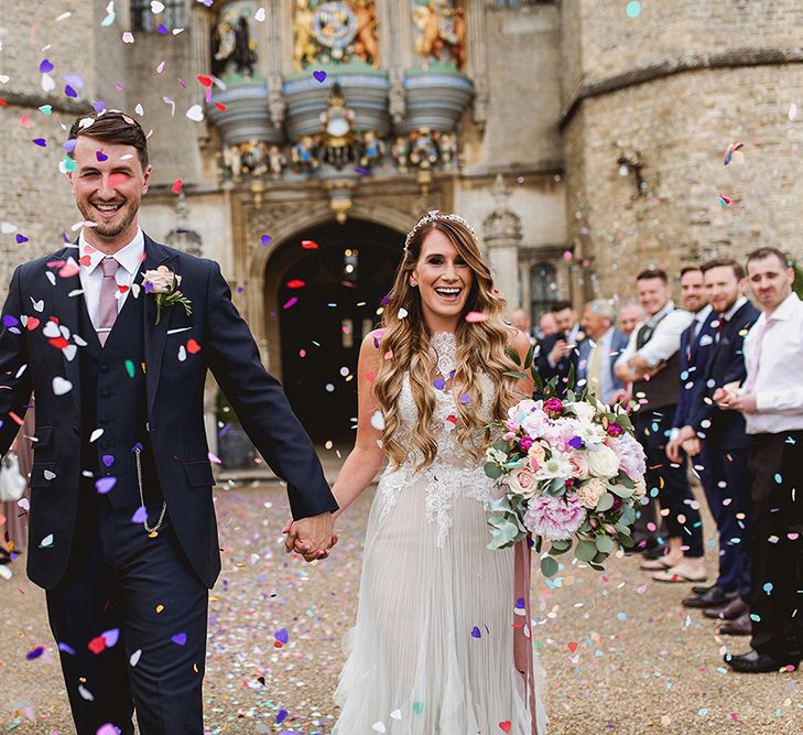 Geometric Details &amp; Hanging Foliage For Hengrave Hall Wedding With Outdoor Reception With Images From Sam And Louise Photography