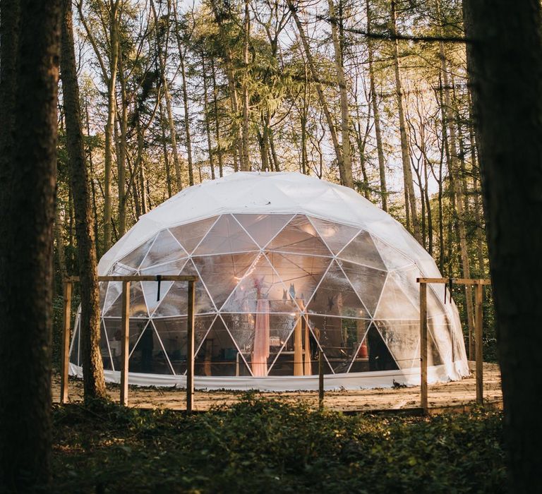 Geometric Dome Wedding Venue at Camp Katur in Yorkshire