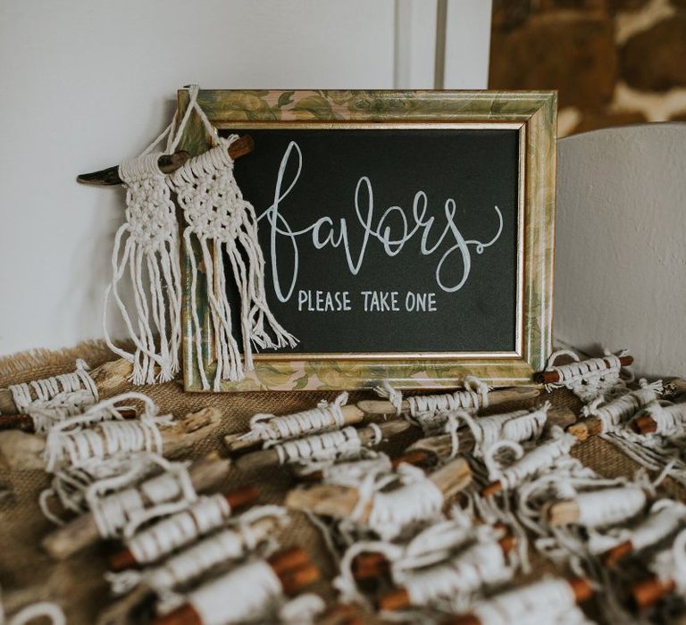 Macrame Wedding Favours