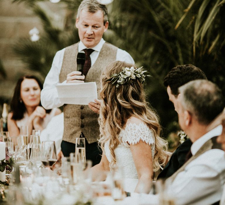 Wedding Speeches // Glasshouse Wedding At Anran In Devon // Image By Paige Grace Photography // Film By The Wild Bride