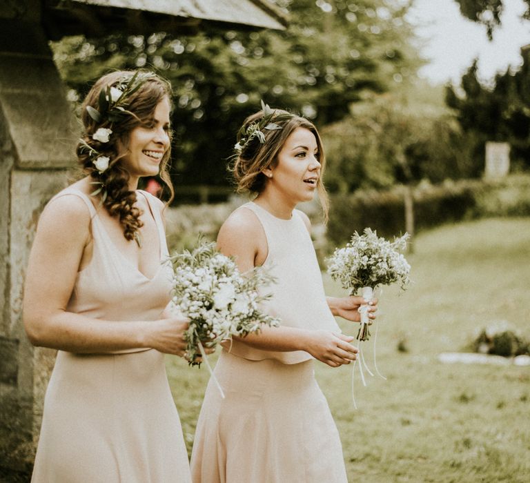 Show Me Your Mumu Bridesmaids Dresses // Glasshouse Wedding At Anran In Devon // Image By Paige Grace Photography // Film By The Wild Bride