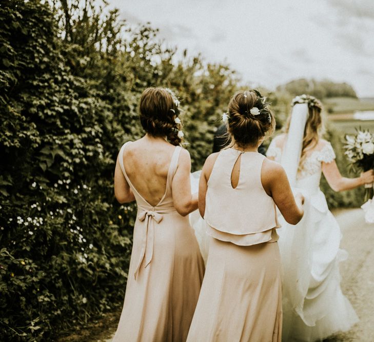 Show Me Your Mumu Bridesmaids Dresses // Glasshouse Wedding At Anran In Devon // Image By Paige Grace Photography // Film By The Wild Bride