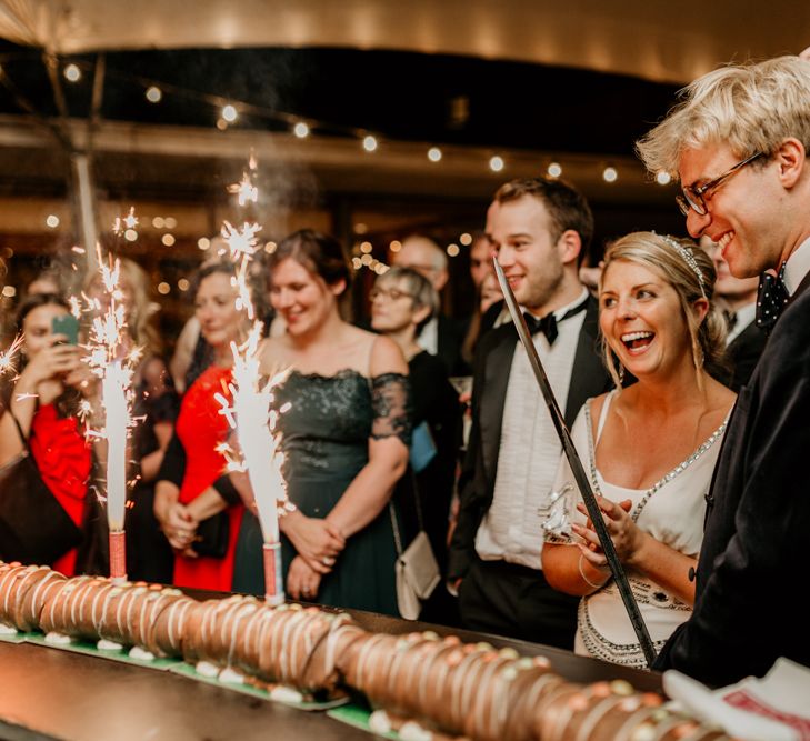 Caterpillar Cake For Wedding // Image By Green Antlers Photography