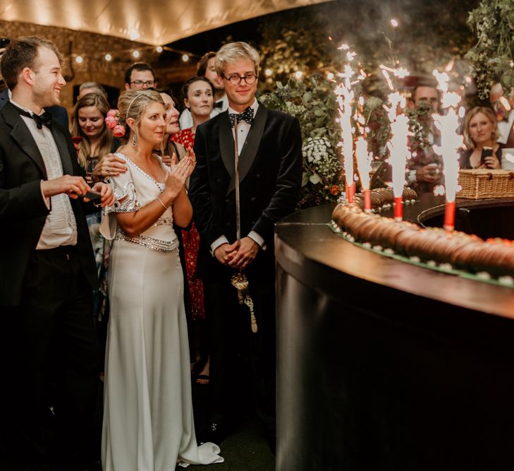 Caterpillar Cake For Wedding // Image By Green Antlers Photography