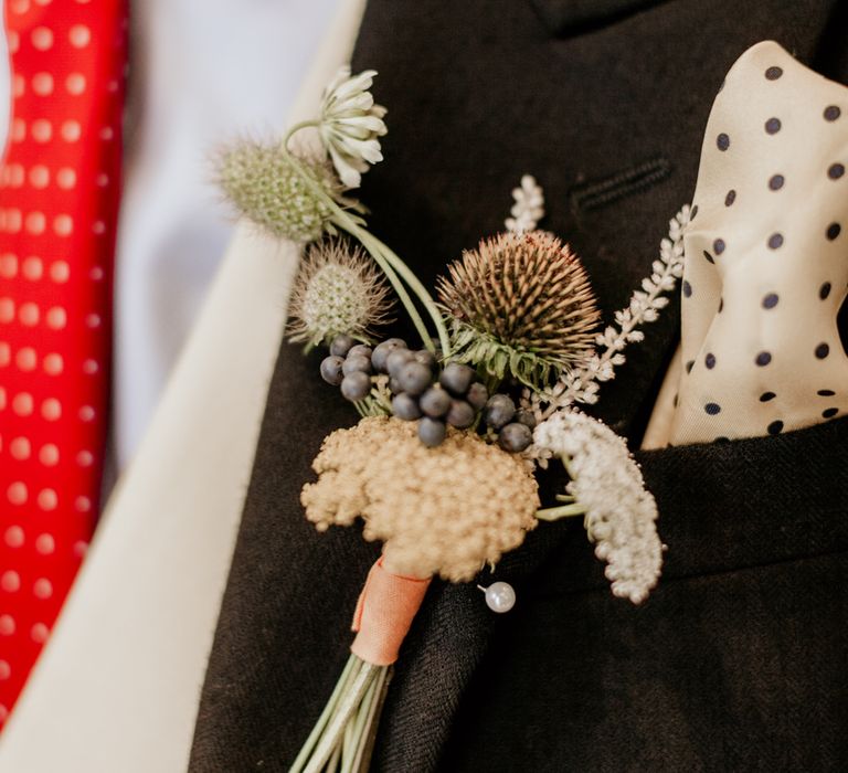 Rustic Buttonhole // Image By Green Antlers Photography