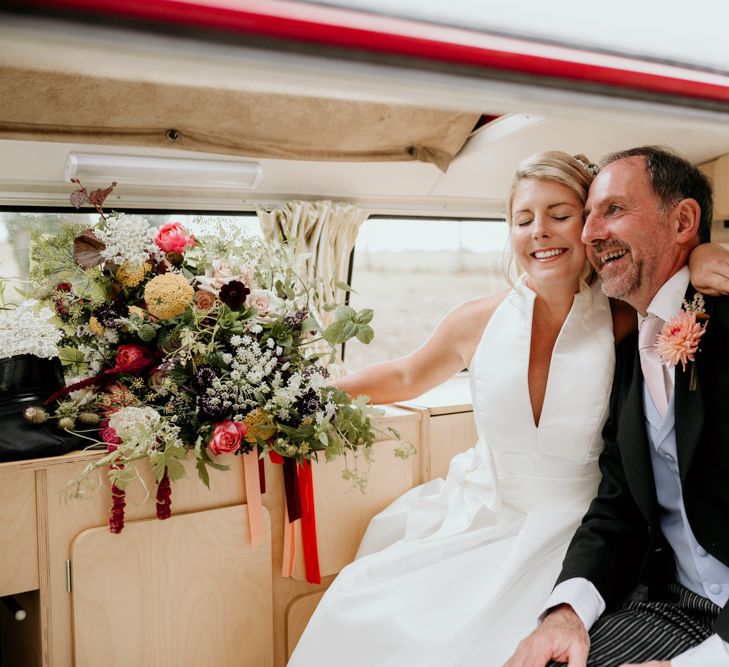 Bride In Jesus Peiro Dress // Image By Green Antlers Photography