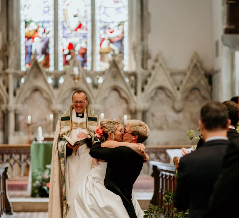 Bride In Jesus Peiro Dress // Image By Green Antlers Photography