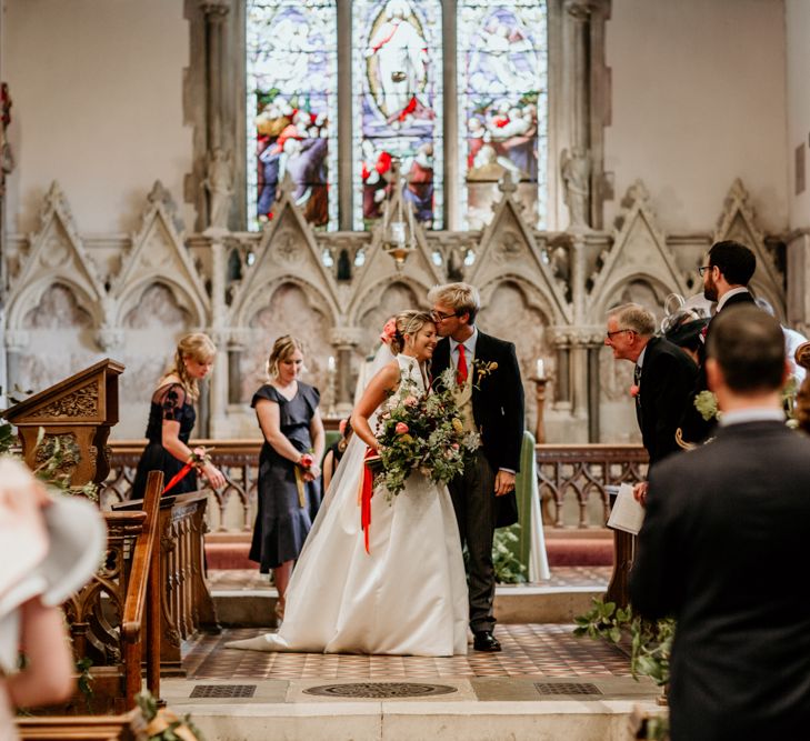 Bride In Jesus Peiro Dress // Image By Green Antlers Photography