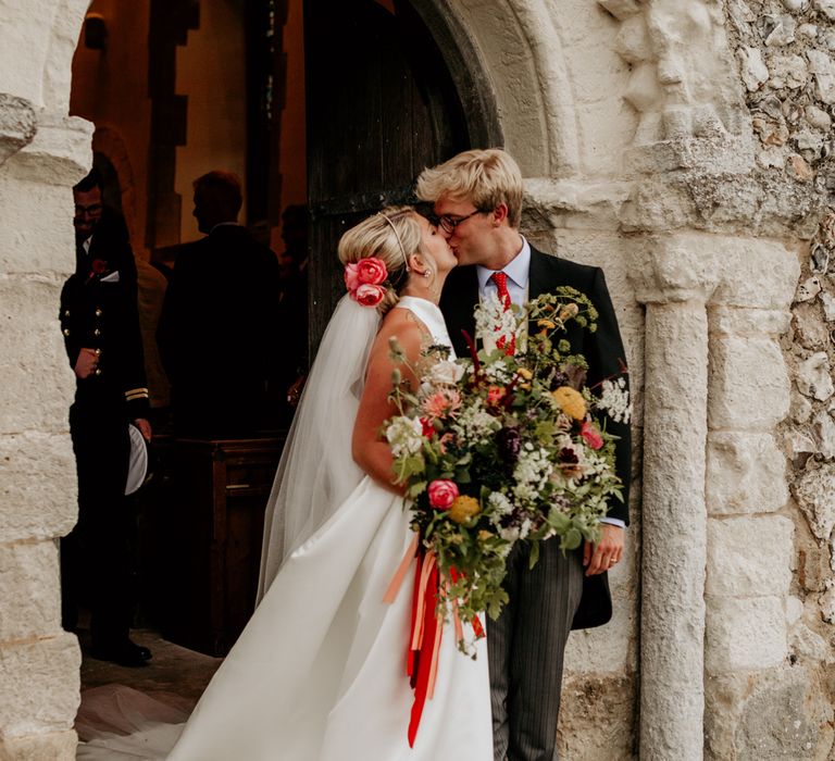 Bride In Jesus Peiro Dress // Image By Green Antlers Photography