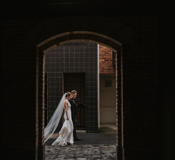 Bride and groom at Australian wedding