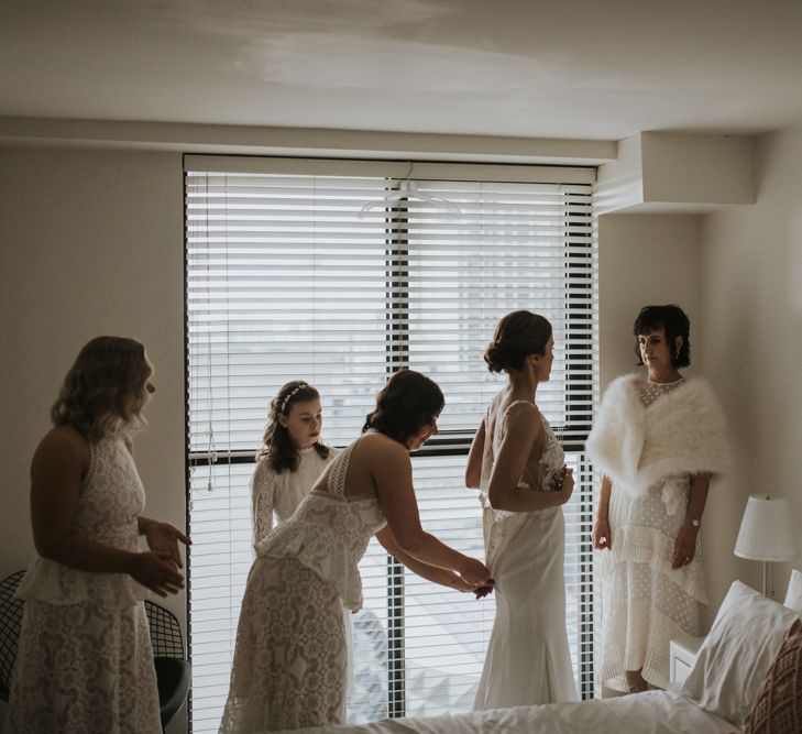 Bridal preparations for Australian wedding