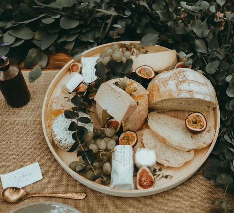 Cheese and Bread Grazing Table