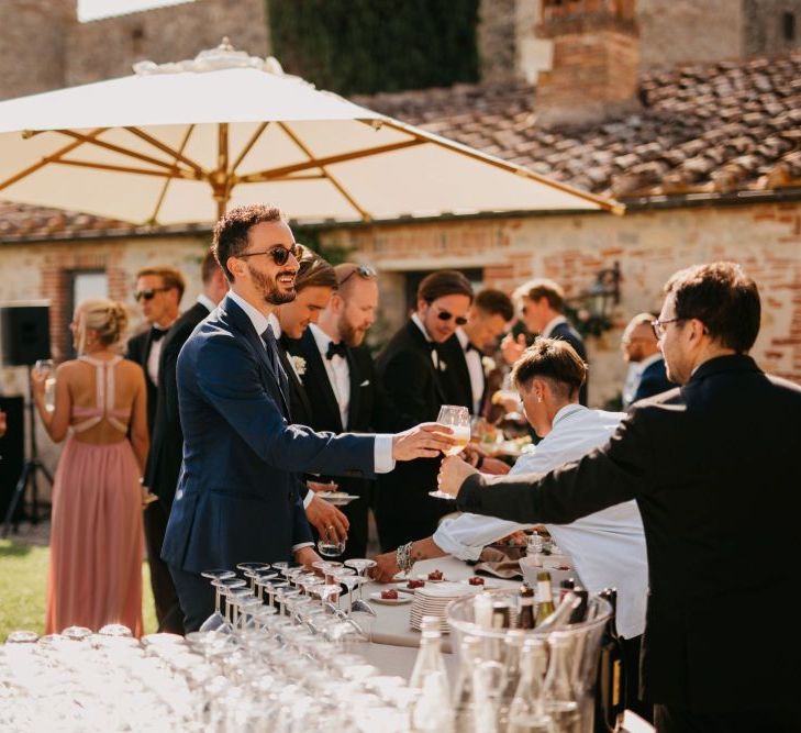 Outdoor Drinks Reception in Tuscany