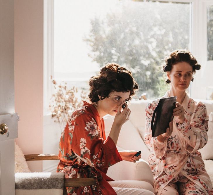 Bridal preparations at Guardswell Farm in Scotland