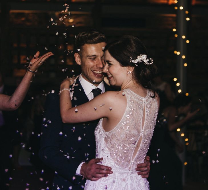 Bride and groom first dance