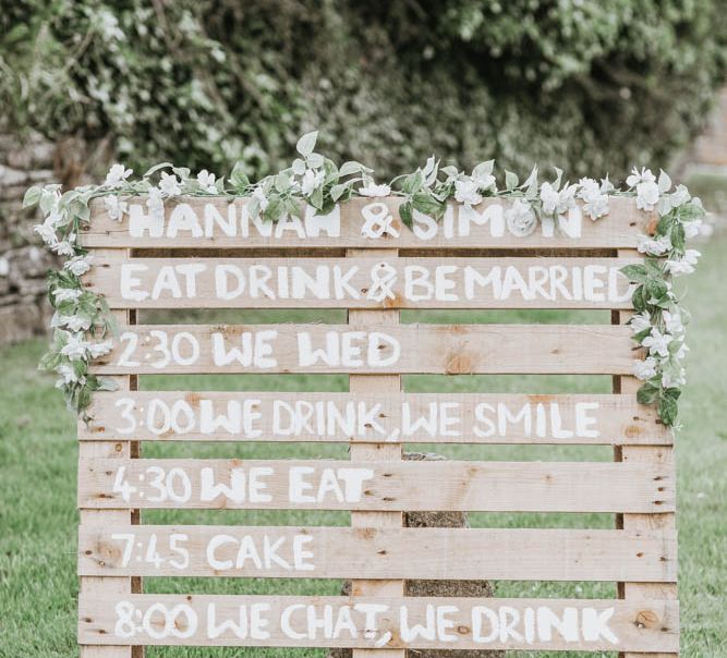 DIY Wooden Pallet Order of The Day Sign