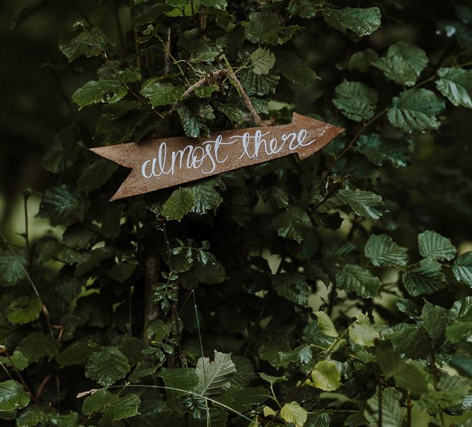 Wooden Arrow Direction Sign