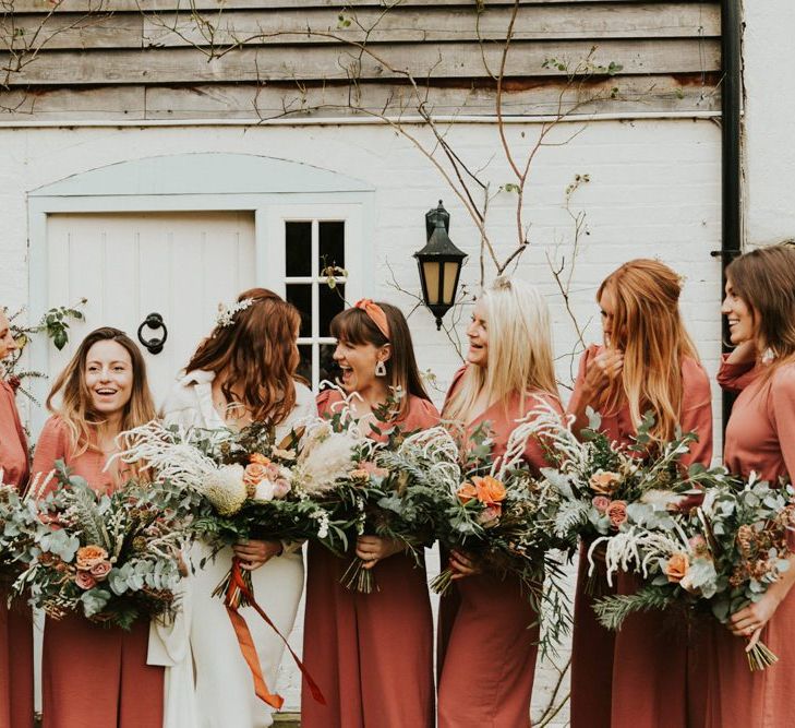 Bridesmaid jumpsuit for Autumnal boho wedding