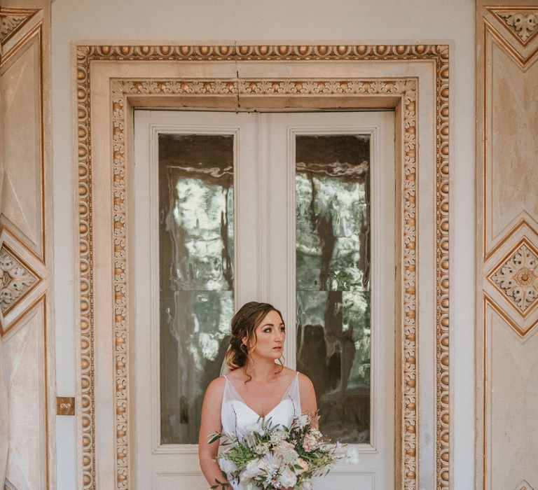 Naomi Neoh gown bridal portrait| Bespoke Planning and Styling by Helaina Storey Wedding Design | Image by Alice Cunliffe Photography