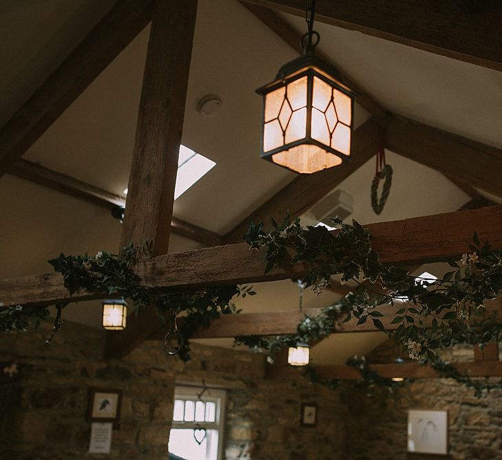 Ivy Vines Wedding Decor | Rustic Barn &amp; Tipi Wedding at High House Farm Brewery, Northumberland | Maureen du Preez Photography