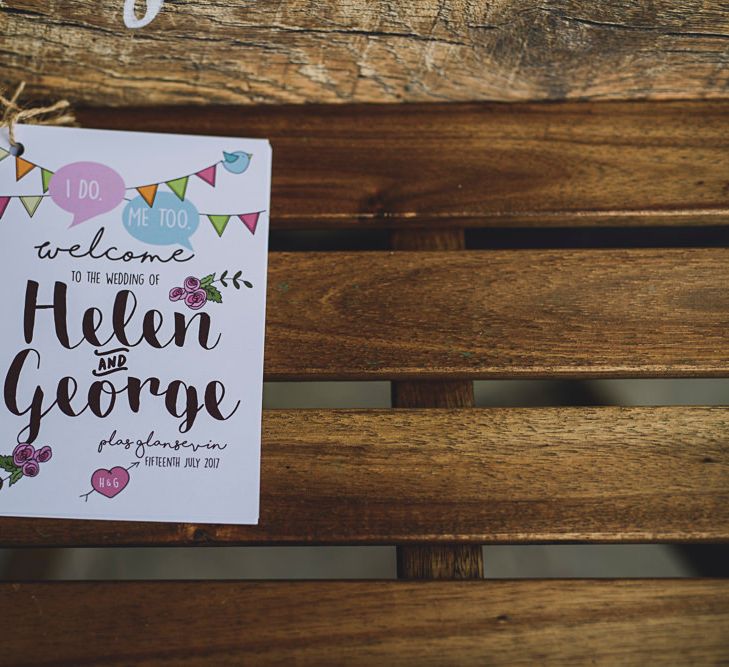 Wedding Stationery | DIY Bright Family Wedding at Plas Glansevin in Carmarthenshire, Wales |  O&amp; C Photography