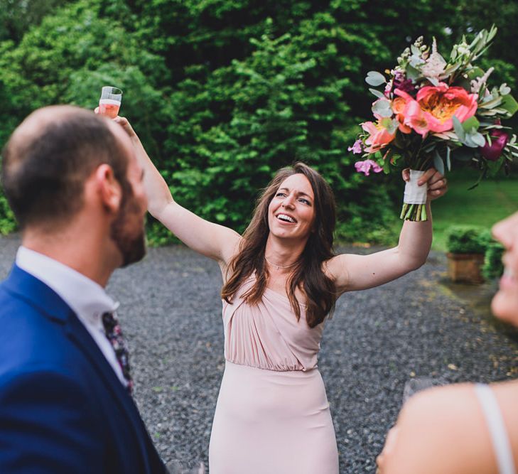 DIY Bright Family Wedding at Plas Glansevin in Carmarthenshire, Wales |  O&amp; C Photography