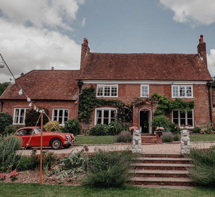 Marquee wedding with Prosecco wall