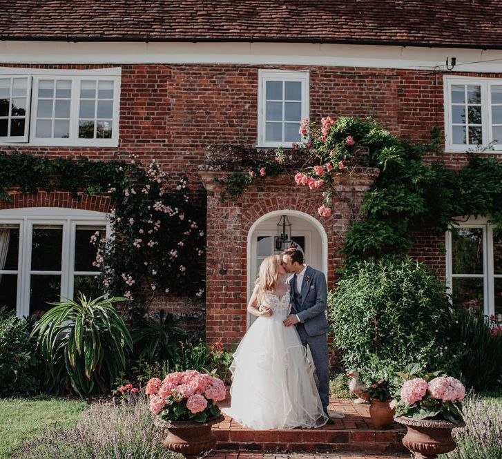 Garden wedding with prosecco wall and personalised beer