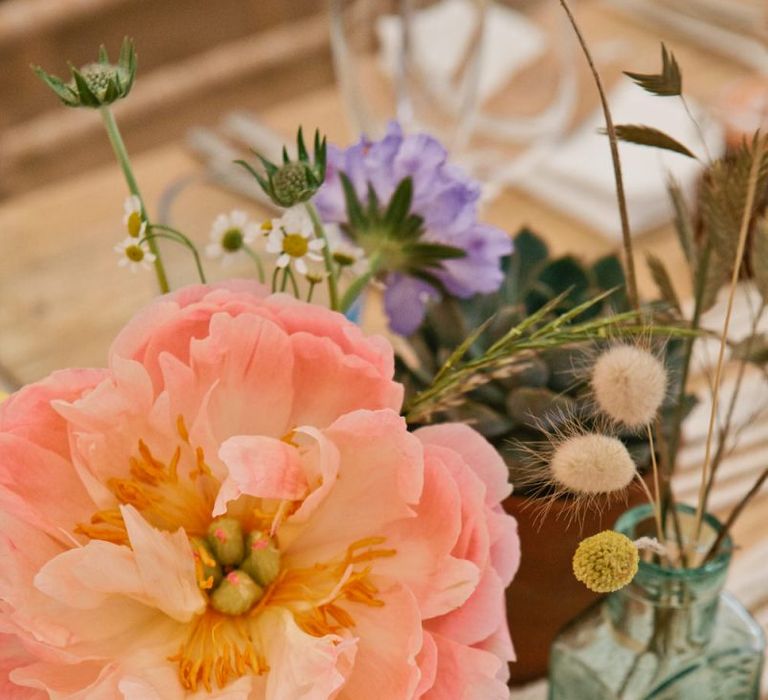 Coral Peony Wedding Flower