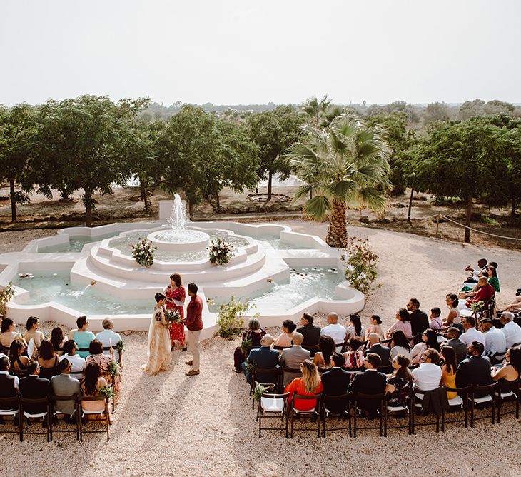 First Dates wedding with outdoor ceremony in Mallorca