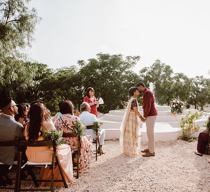 Outdoor wedding ceremony in Mallorca