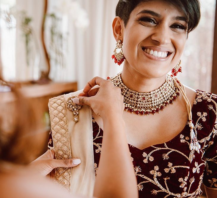 Bridal preparations for First Dates wedding