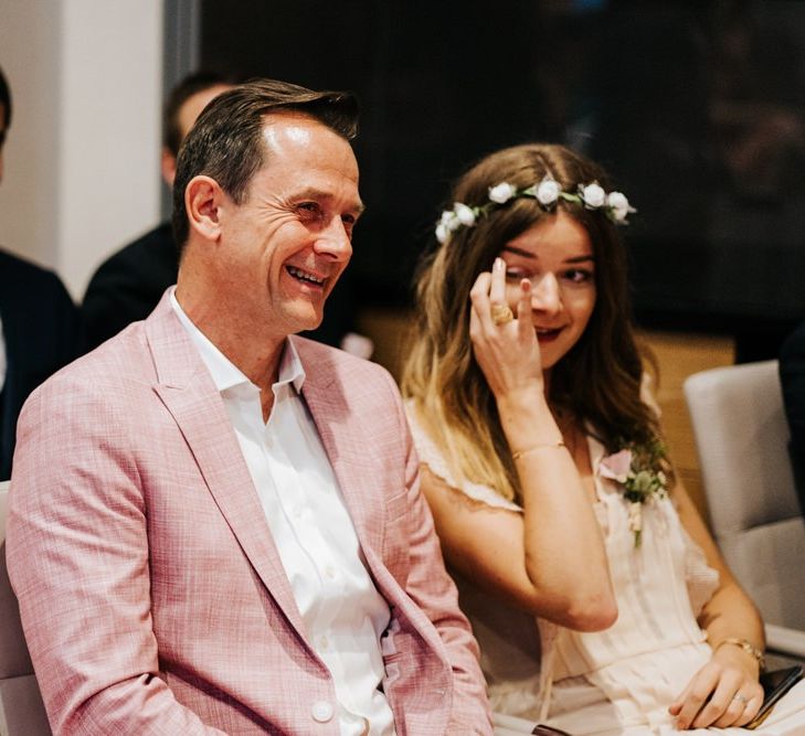 Family members enjoy the ceremony at same-sex Paris celebration