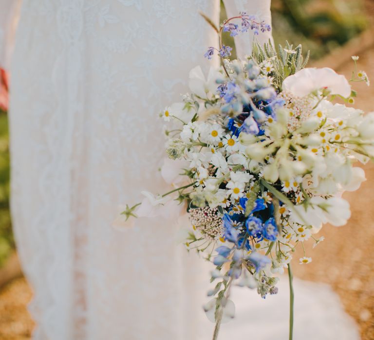 Blue &amp; White Bouquet | Holkham Hall Norfolk Wedding Venue | How to Theme Your Wedding to Compliment Your Wedding Venue  | Tori Hancock Photography