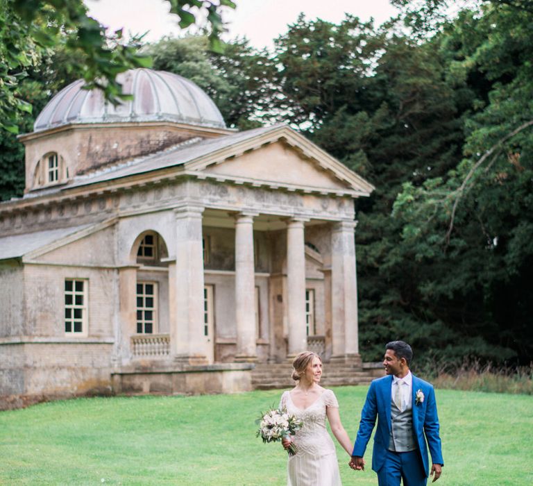 Bride &amp; Groom | The Temple | Holkham Hall Norfolk Wedding Venue | How to Theme Your Wedding to Compliment Your Wedding Venue  | Kathryn Hopkins Photography