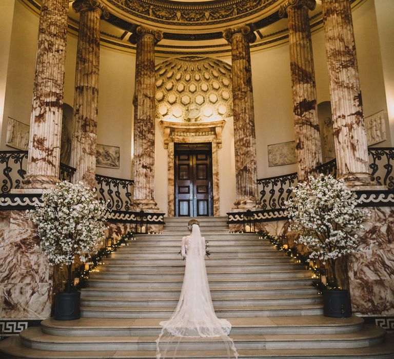 Marble Entrance Hall | Holkham Hall Norfolk Wedding Venue | How to Theme Your Wedding to Compliment Your Wedding Venue