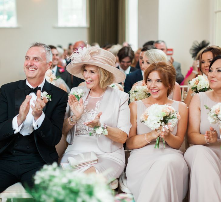 Romantic Blush Pink, Black Tie Wedding at Iscoyd Park, Shropshire | Alvina Valenta Bridal Gown | ASOS Bridesmaid Dresses | Jo Bradbury Fine Art Photography