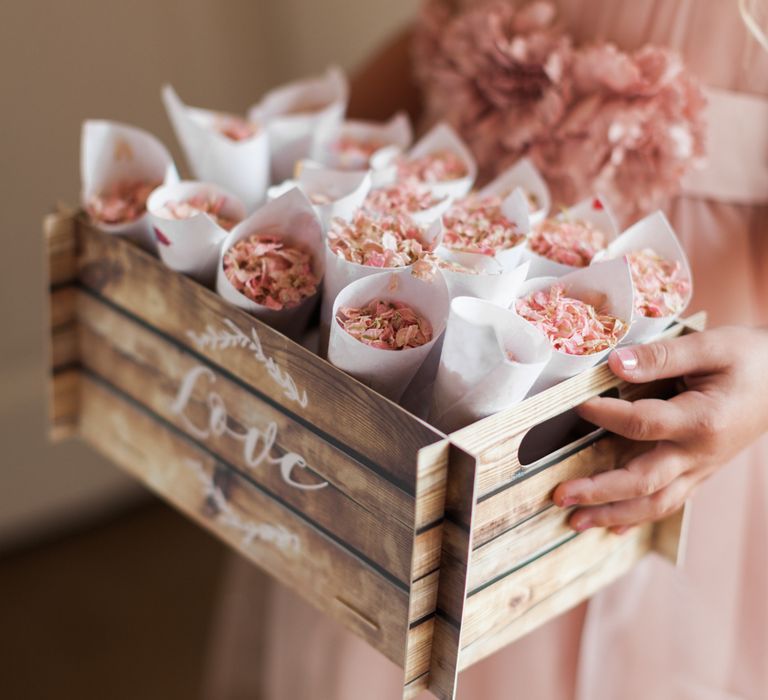 Romantic Blush Pink, Black Tie Wedding at Iscoyd Park, Shropshire | Alvina Valenta Bridal Gown | ASOS Bridesmaid Dresses | Jo Bradbury Fine Art Photography