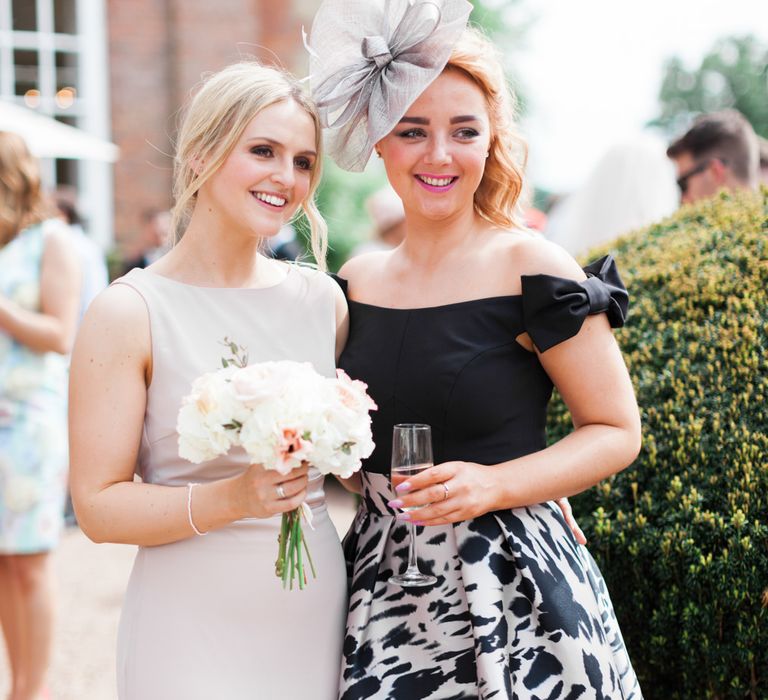 Romantic Blush Pink, Black Tie Wedding at Iscoyd Park, Shropshire | Alvina Valenta Bridal Gown | ASOS Bridesmaid Dresses | Jo Bradbury Fine Art Photography