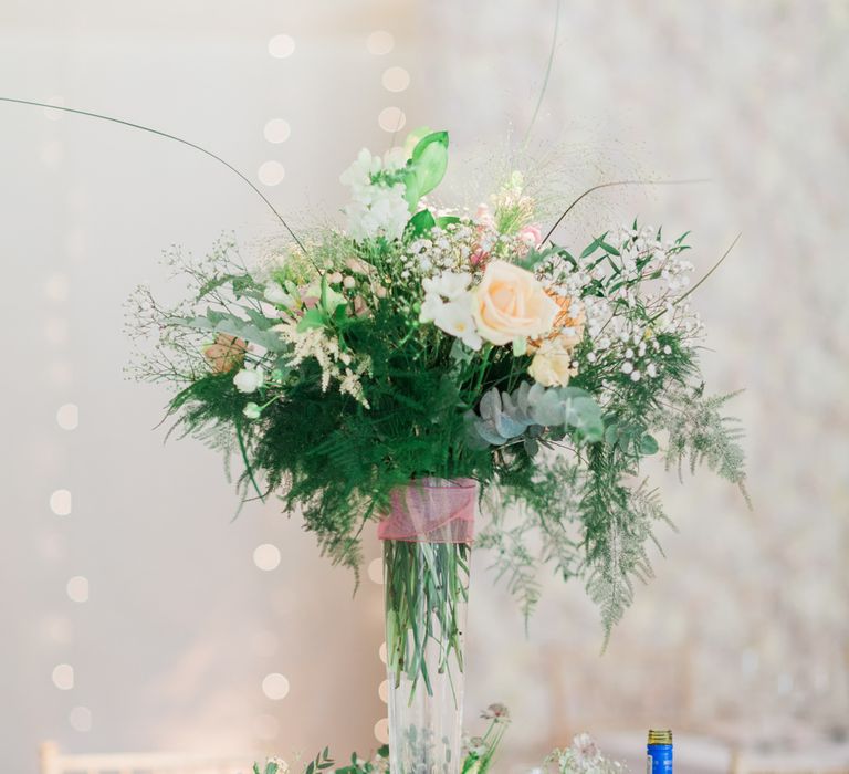 Romantic Blush Pink, Black Tie Wedding at Iscoyd Park, Shropshire | Alvina Valenta Bridal Gown | ASOS Bridesmaid Dresses | Jo Bradbury Fine Art Photography